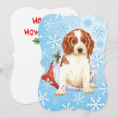 Happy Howlidays Welshie Feestdagenkaart (Voorkant / Achterkant)