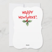 Happy Howlidays Welshie Feestdagenkaart (Achterkant)