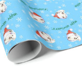 Happy Howlidays Westie Cadeaupapier (Rol Hoek)