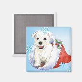 Happy Howlidays Westie Magneet (Voorkant / Achterkant)