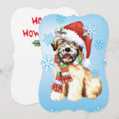 Happy Howlidays Wheaten Feestdagenkaart (Voorkant / Achterkant)