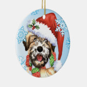 Happy Howlidays Wheaten Keramisch Ornament (Rechts)
