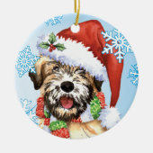 Happy Howlidays Wheaten Keramisch Ornament (Voorkant)