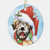 Happy Howlidays Wheaten Keramisch Ornament (Links)