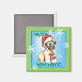 Happy Howlidays Wheaten Magneet (Voorkant / Achterkant)