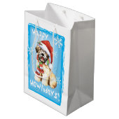 Happy Howlidays Wheaten Medium Cadeauzakje (Achterkant Gekanteld)