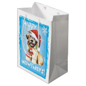 Happy Howlidays Wheaten Medium Cadeauzakje (Voorkant Gekanteld)