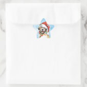 Happy Howlidays Wheaten Ster Sticker (Tas)