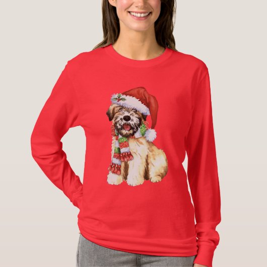 Happy Howlidays Wheaten T-shirt (Voorkant)