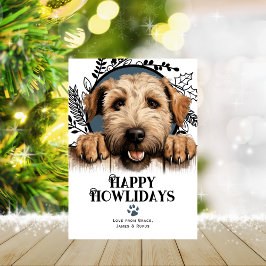 Happy Howlidays Wheaten Terrier Dog Kerstmis Feestdagenkaart