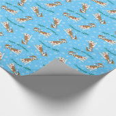 Happy Howlidays Whippet Cadeaupapier (Hoek)