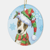 Happy Howlidays Whippet Keramisch Ornament (Links)