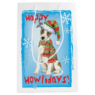 Happy Howlidays Whippet Medium Cadeauzakje