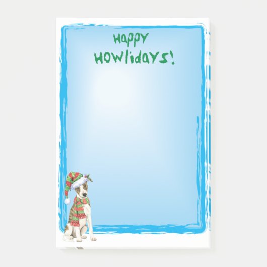 Happy Howlidays Whippet Post-it® Notes (Voorkant)