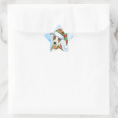 Happy Howlidays Whippet Ster Sticker (Tas)
