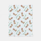 Happy Howlidays Wirehaered Pointing Griffon Fleece Deken (Voorkant)