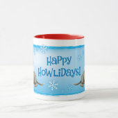 Happy Howlidays Wirehaire Dachshund Mok (Midden)