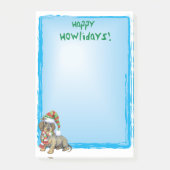 Happy Howlidays Wirehaire Dachshund Post-it® Notes (Voorkant)