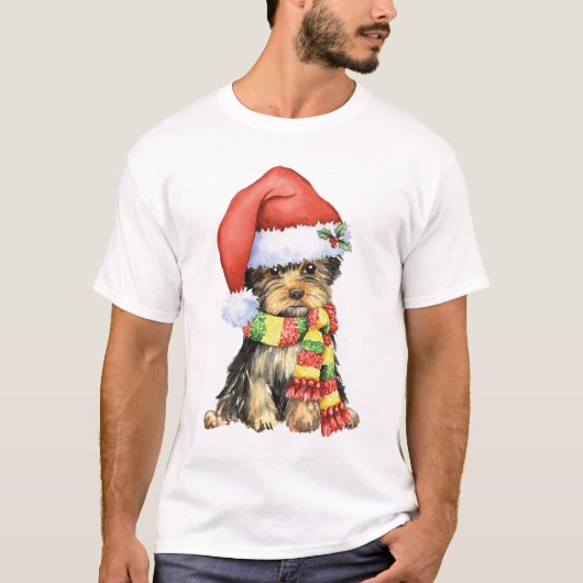 Happy Howlidays Yorkie T-shirt (Voorkant)