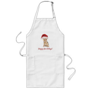 Happy Howlidays Yorkshire Terrier Lang Schort