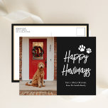 Happy Howlidays Zwart Kalligrafie Huisdier Foto Feestdagenkaart<br><div class="desc">Happy Howlidays Zwart Kalligrafie Huisdier Foto Vakantie Briefkaart. Stuur vakantie groeten aan uw geliefden met deze feestelijke en moderne vakantie Kaart. Alle teksten zijn vooraf voor u geregeld om gemakkelijk en snel te personaliseren met uw eigen gegevens. Prettige feestdagen</div>