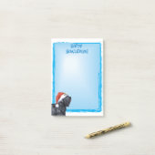 Happy Howlidays zwarte Russische tertière Post-it® Notes (Op bureau)