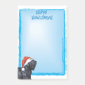 Happy Howlidays zwarte Russische tertière Post-it® Notes (Voorkant)