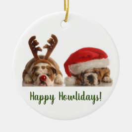 Happy Howlidayz Keramisch Ornament