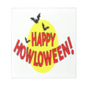 "HAPPY HOWLOWEEN" BATS NOTITIEBLOK (Voorkant)