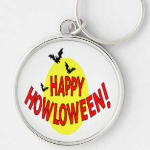 "HAPPY HOWLOWEEN" BATS SLEUTELHANGER