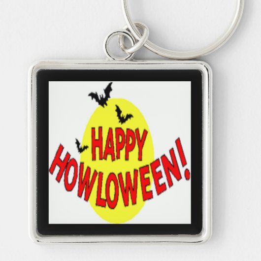 "HAPPY HOWLOWEEN" BATS SLEUTELHANGER (Voorkant)