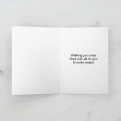 Happy HOWLoween grappige hond in Halloween kostuum Feestdagen Kaart (Binnen)