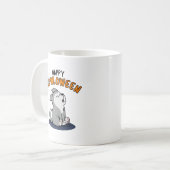 Happy Howloween Grappige Hond Pun Koffiemok (Voorkant links)