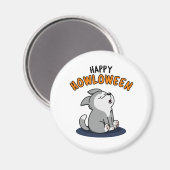 Happy Howloween Grappige Hond Pun Magneet (Voorkant / Achterkant)