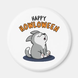 Happy Howloween Grappige Hond Pun Magneet