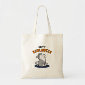 Happy Howloween Grappige Hond Pun Tote Bag (Voorkant)