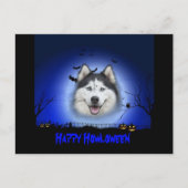 Happy Howloween Husky Briefkaart (Voorkant)