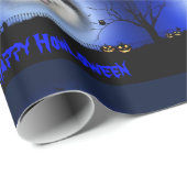 Happy Howloween Husky Cadeaupapier (Rol Hoek)