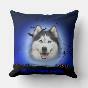 Happy Howloween Husky Kussen