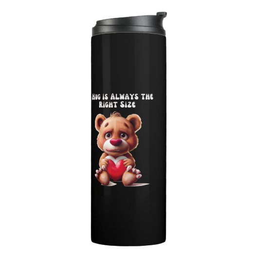 Happy Hugs voor vrienden Thermosbeker (Gedraaid links)