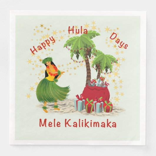 Happy Hula Days 2 Paper Napkin Servet (Voorkant)