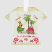 Happy Hula Days 2 Shirt Ornament (voorkant)
