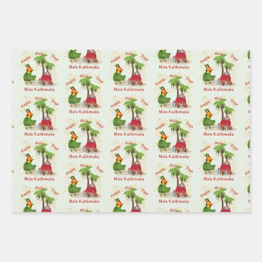 Happy Hula Days 2 Wrapping Paper (Voorkant)