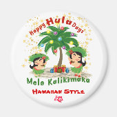 Happy Hula Days 3 Magnet (Voorkant)