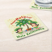 Happy Hula Days 3 Onderzetters (Schuin)