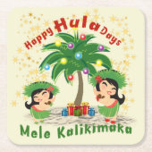 Happy Hula Days 3 Onderzetters (Voorkant)