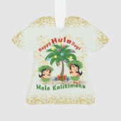 Happy Hula Days 3 Shirt Ornament (achterkant)