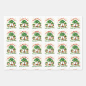 Happy Hula Days 3 Verpakkingsbladen Inpakpapier Vel (Voorkant 2)