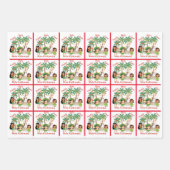 Happy Hula Days die papierbladen overspoelen Inpakpapier Vel (Voorkant 3)