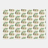 Happy Hula Days die papierbladen overspoelen Inpakpapier Vel (Voorkant)